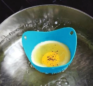 Novelty 2pc/set Poach Pod Silicone Cooking Egg Poacher