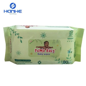 OEM Baby Organic Wet Cleansing Baby Wipes For Baby Care With Plastic Lid
