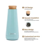 OEM ODM Top Sell Stainless Steel Insulated thermos Vacuum flask with wood lid