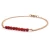 Import OEM Popular Silver/ Rose Gold/ Gold Plated Natural Glass Colorful Faceted Beaded Bracelet from China