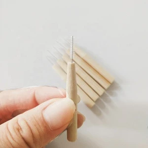 OKbamboo Biodegradable Bamboo Handle Interdental Brushes Between Teeth Cleaner Deep Clean Toothpick