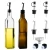 Import Olive Oil Dispenser-4 Pack Oil and Vinegar Dispenser Set(17OZ) Oil and Vinegar Bottle Set with 1 Stainless Steel Funnel from China