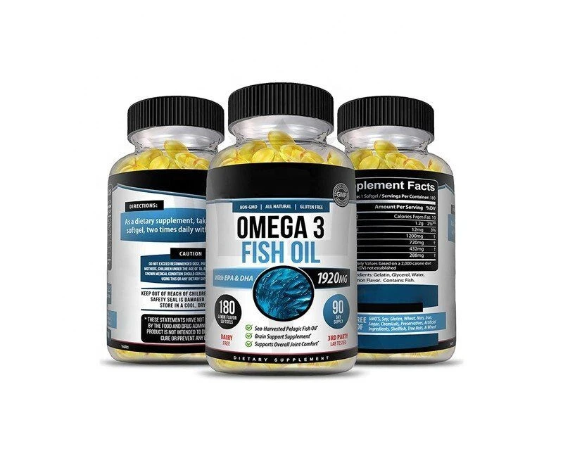 Omega 3 Fish Oil, Softgels 100% Pure Sea-Harvested Pelagic Fish Oil, Enhanced EPA, DHA
