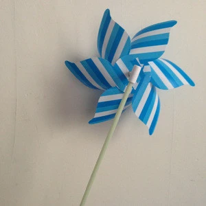 On Sale bule flexible type pp small pinwheel ,mini windmill