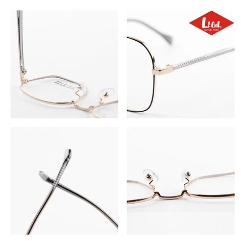 Online Adolescent Artificial Spectacle Square Optical Eyewear Nerds Computer Protection Acetate Glasses Frame Metal Korean Stock