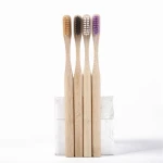Organic wide head toothbrush paper case round handle bamboo products 2020 19cm long bamboo toothbrush