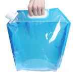 Outdoor 5L camping traveling Foldable Storage Water Bag Hand Lifting Hiking Survival water bladder