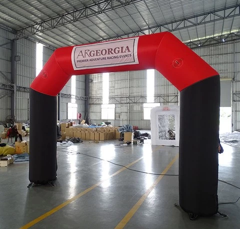 Outdoor Advertising Inflatable Race Start Finish Line Arch Running Events  For Promotion