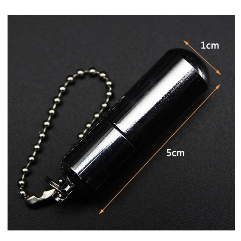 Outdoor EDC windproof keychain lighter to make fire