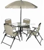 Outdoor garden furniture/ metal garden chair+ table+umbrella set