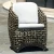 Import outdoor garden furniture patio restaurant luxury modern design set rattan wicker bamboo dining chair from China