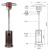 Import outdoor gas heater freestanding patio heater Mushroom Gas Patio Heater for Garden use from China