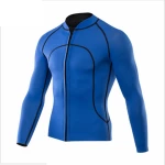 Outdoor Professional Snorkeling Suns Neoprene Sports Diving Surfing mens 2mm custom zipper wetsuit top