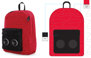 Outdoor sports backpack bluetooth speaker