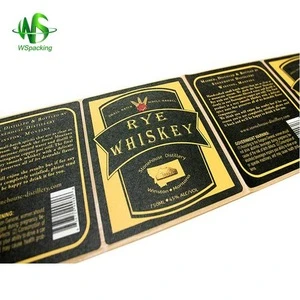 Paper adhesive sticker Fragile care label packaging label