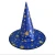 Import Party Cosplay Decoration foil star Halloween Witch Hat from China