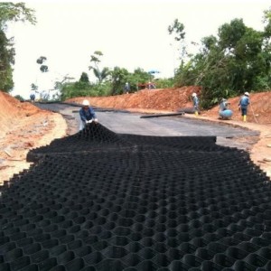 perforated geocell reinforcement for soft soil/ erosion