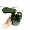 personal water filter for hiking camping travel outdoor camping water pump with compass for first aid