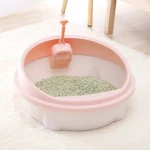 Pet Toilet Bedpan Anti Splash Cat Litter Box Cat Dog Tray with Scoop Kittens Dog Clean Toilet At Home