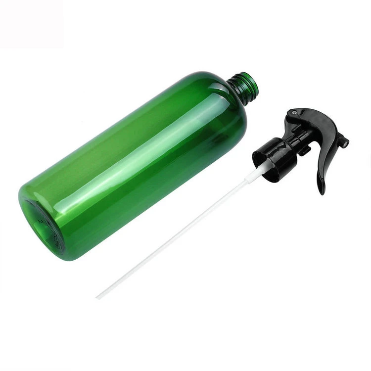 PET Trigger Sprayer Bottle Empty Hairdressing Water Spray Style Cheap Plastic New 500ml 750ml Amber Green Free Sample Round
