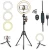 Import Photography portable 10 Inch flexible tik tok video camera studio makeup light selfie led ring light with tripod stand from China