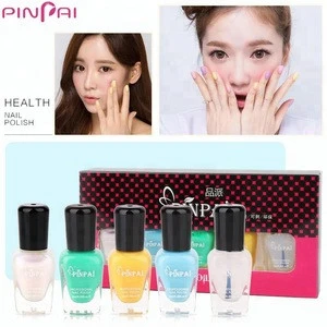 Pinpai brand new wholesale eco-friendly private label colorful water based peel off nail polish set