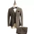 Import Plaid single breasted formal slim long mtm man suit from China