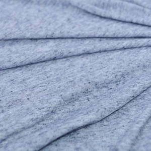 Plain dyed soft jersey 85% polyester 15%  linen blend t-shirt dress fabric