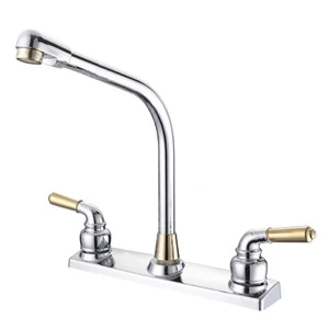 plastic 8&quot; Inch South America chrome basin faucet brass cartridge double handles lavatrory brass faucet