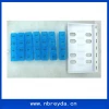 Plastic Material 28 Pill Storage Cases 7 Day Pill Box