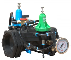 Plastic Pressure sustaining- reducing pilot flanged-threaded- hydraulic control valve