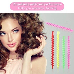 Plastic Spiral Hair Perm Rod Spiral Rod Barber Hairdressing Hair Rollers Salon Tools for Women Girls