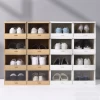 Plastic stackable home shoes sneakers storage box storage bin storage container organizer
