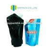 Plastic Standing liquid spout pouch /Plastic reusable food spout pouch for condiment packaging