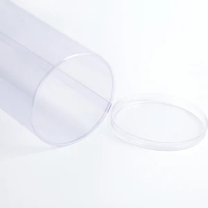plastic transparent PET PP PVC printing packaging tube cylinder and clear cigar tube packaging