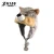 Import Plush Animal Hat for Children Fashion Kids Funny Wolf Animal Winter Hats Warm Animal Head Hat from China