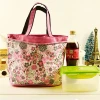 polyester floral printing picnic bag lunch bag