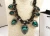 Import Popular Hand-woven Hemp Rope Black Drop-shaped Exaggerated Necklace Crystal Large Gem Necklace from China
