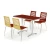 Import Popular Restaurant Furniture Table And Chair Sets Fast Food Court Cafe Shop Mall Canteen from China