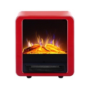 Portable Flame Heater 3D Simulation Fireplace Warm Air Blower Electric Table Heater fireplace electric