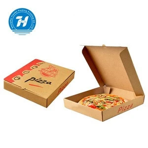 Practical High Quality Cheap Empty Custom Printed Delivery Corrugated Pizza Box Design With Logo Wholesale