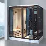 prices of traditional mini house wood shower cabin steam sauna room for sale