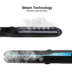 Private Label  2 In 1 Professional Hair Straightener Crystal Ceramic Flat Iron / Steam Comb Flat Iron Hair Straightener