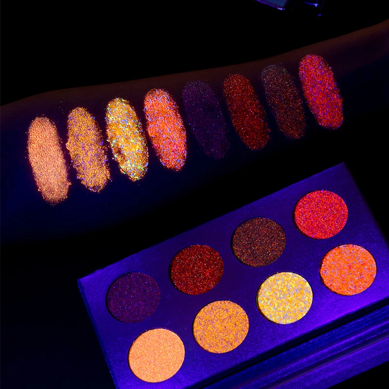 Private Label Makeup Glitter Palette Luminous Eye Shadow High Pigment