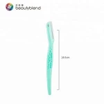 Private label plastic eyebrow razor trimmer