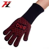 Professional bbq heat resistant gloves,silicone oven mitts