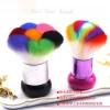 professional soft hair rainbow color nail dust brush