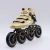 Import professional speed inline skates four three wheel double purpose roller shoes 110mm 100mm 125mm from China