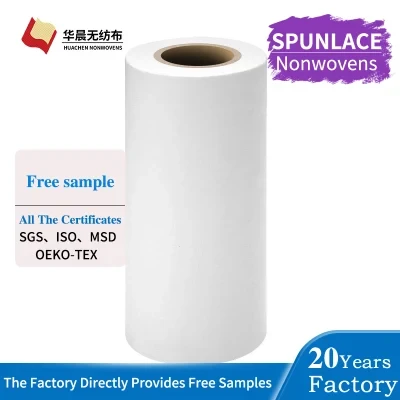 Professional Spunlace Nonwoven Fabric for Wet Wipes Raw Material Viscose Polyester