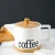 Import Promotion tea cups modern style 4 mugs ceramic coffee tea set with wooden stand from China